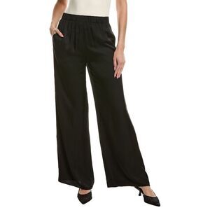 Atm Anthony Thomas Melillo Womens  Satin Wide Leg Pant, Black